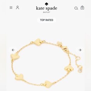 Kate Spade Gold Heart Bracelet